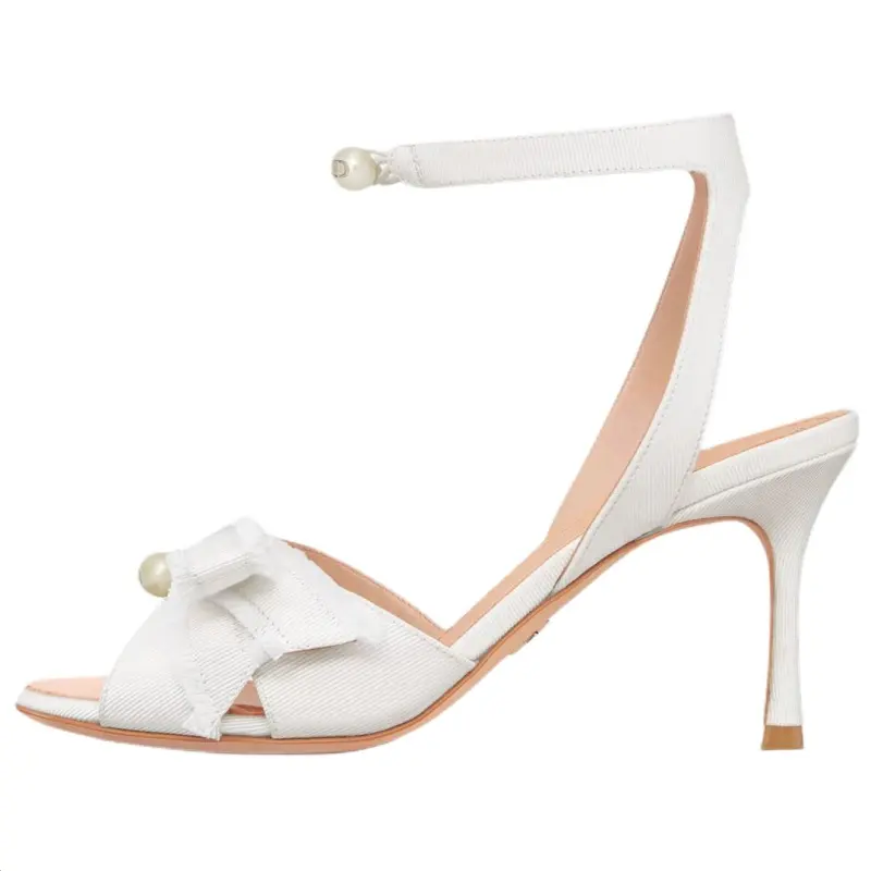 HUGO BOSS ADIOR able One Strap Sandals 8cm Women's White