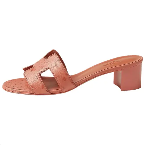 HERMES Oasis Slide Slippers 5cm Women's Orange
