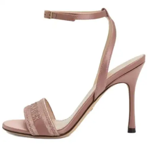 DIOR Dway One Strap Sandals 10cm Women's Pink