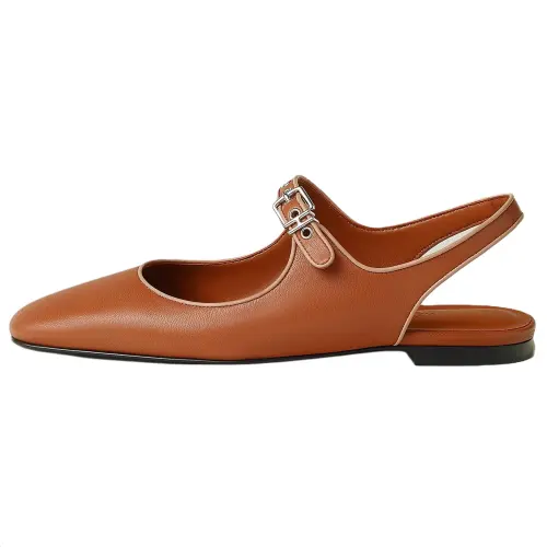 HERMES Kleo Casual Shoes 1CM Women's Brown
