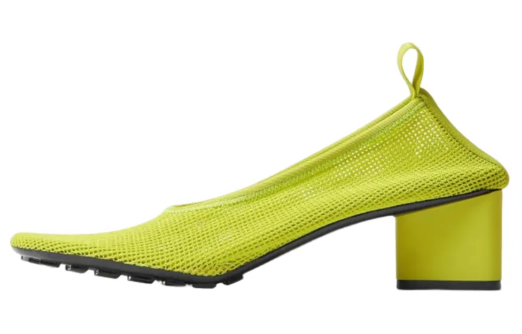 Bottega Veneta Kiwi Chunky Heel High Heels Women's Yellow