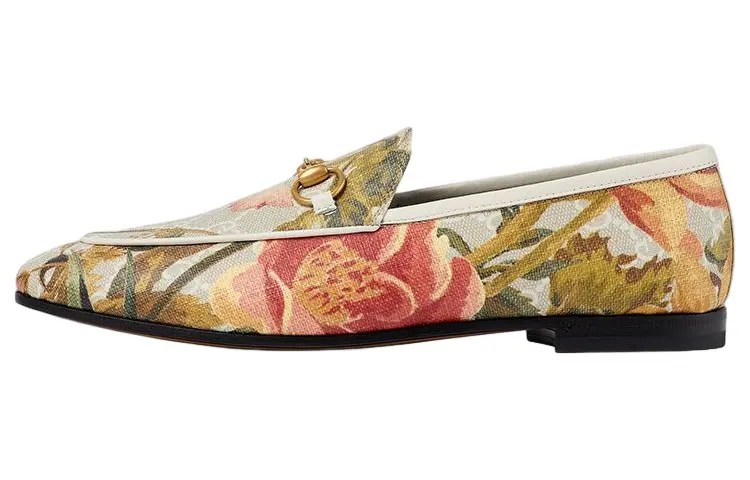 GUCCI Jordaan Loafers Women's Multicolor