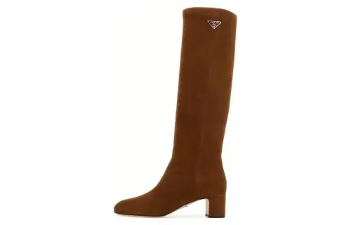 PRADA Knee high Boots Women's Brown