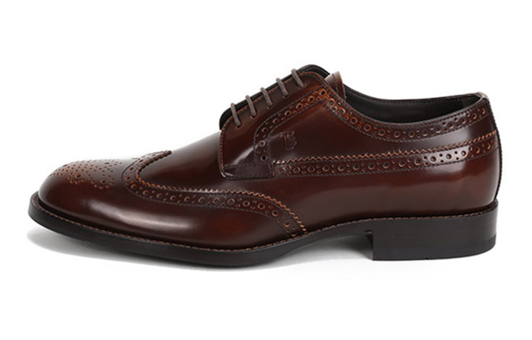 TOD'S Casual Leather Shoes Men's Low Top Brown