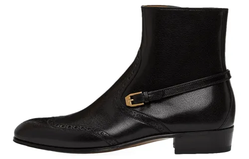 GUCCI Ankle Boots Men's Black