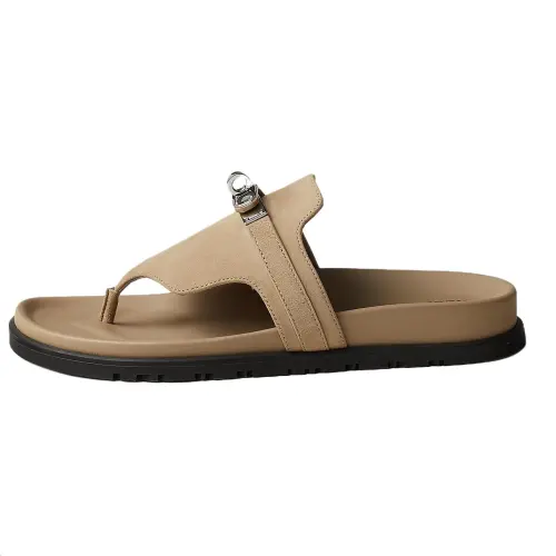 HERMES Empire Flip Flops Women's Brown