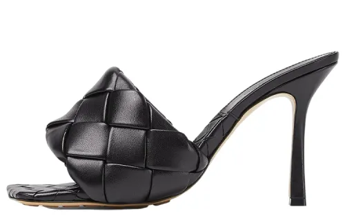 Bottega Veneta Lido Slip Resistant Slide Slippers Men's Black