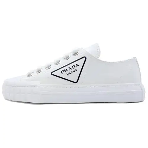 PRADA Low top Skateboard Shoes Women's White