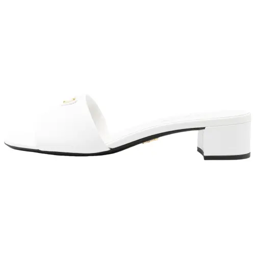 PRADA Slide Slippers 3.5cm Women's White