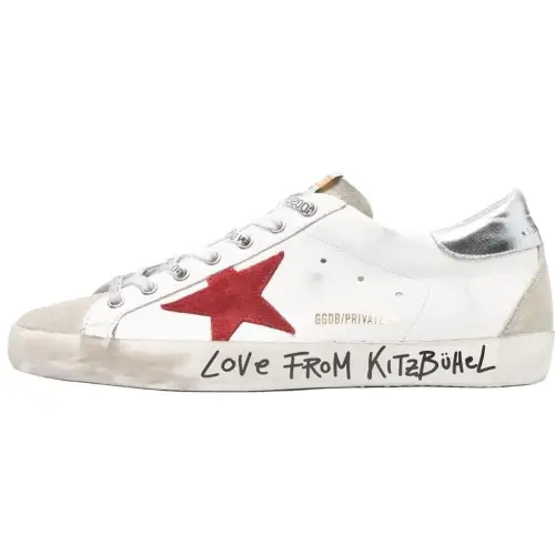 Golden Goose Super Star Low top Skateboard Shoes Men's White