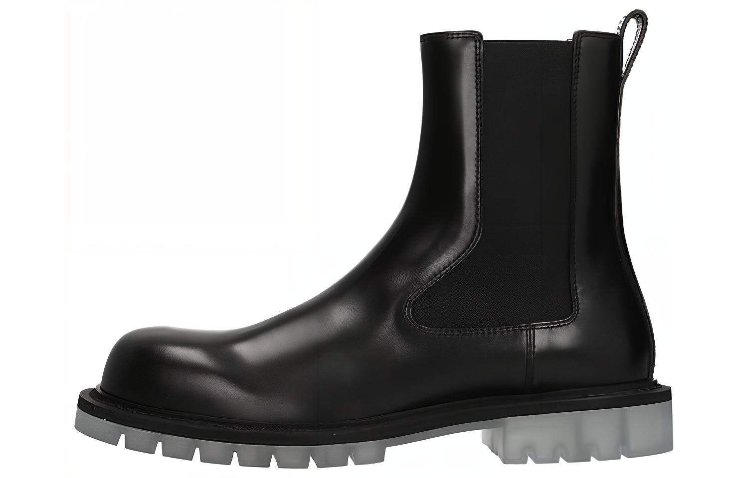 Bottega Veneta Tire Chelsea Trendy Chelsea Boots Men's Black