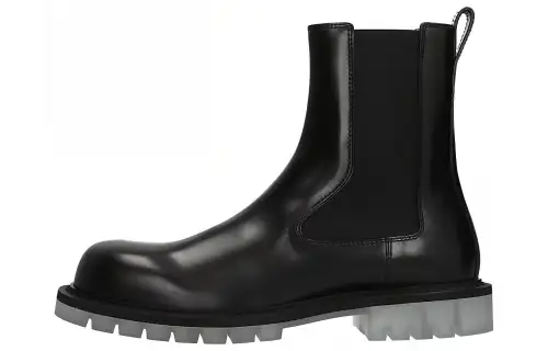 Bottega Veneta Tire Chelsea Trendy Chelsea Boots Men's Black