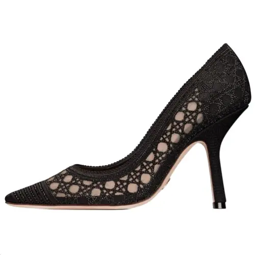 DIOR Capture Slim Heel High Heels 10cm Women's Black