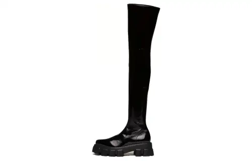 PRADA Knee high Boots Women's Black