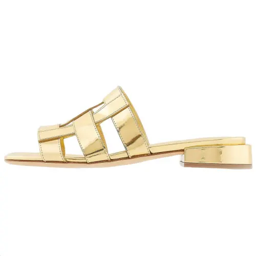 Burberry Slide Slippers Women's Gold