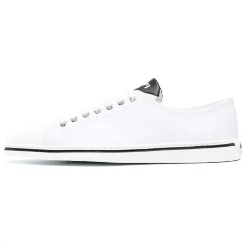 PRADA Synthesis Low top Stylish Skateboarding Shoes Women's White