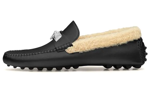 HERMES Men's Casual Shoes Men's Black