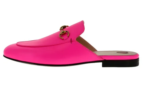 GUCCI Closed Toe Slippers Women's Purple Pink