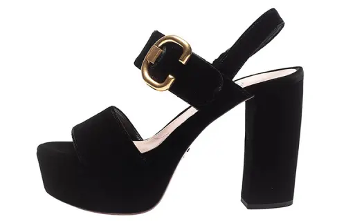 PRADA One Strap Sandals Women's Black