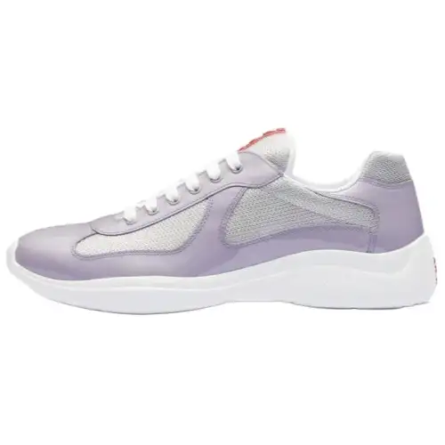 PRADA America's Cup Low top Casual Shoes Men's Silver Purple