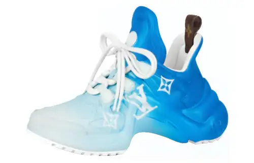 LOUIS VUITTON Archlight Cow Leather Cushioning Coverage Low top Casual Shoes Women's Blue
