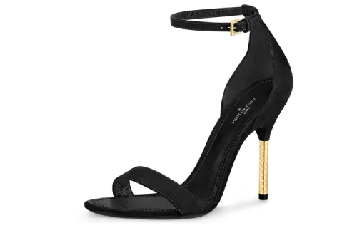 LOUIS VUITTON Ultimate One Strap Sandals Women's Black