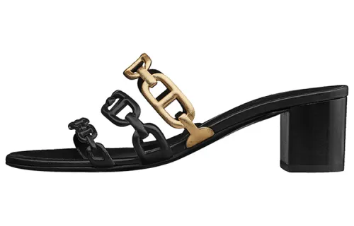 HERMES High Heels Women's Black