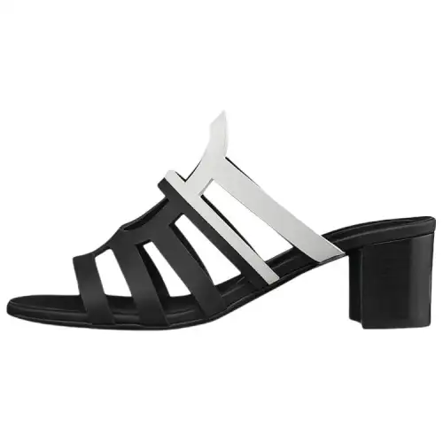 HERMES Celena Quick Dry Slide Slippers Women's Black