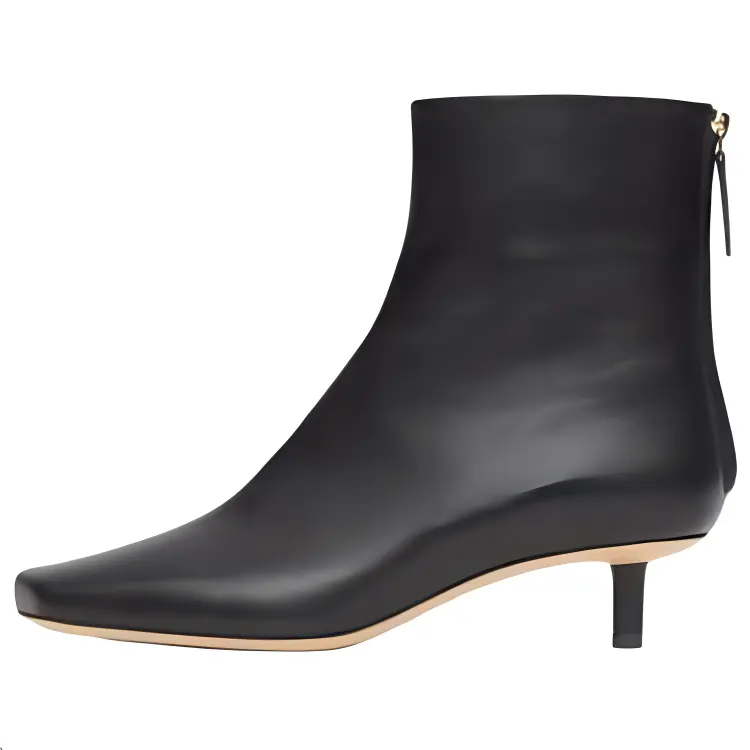 Burberry Ankle Boots 4cm Women's Black