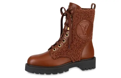 LOUIS VUITTON Ankle Boots Women's Tan