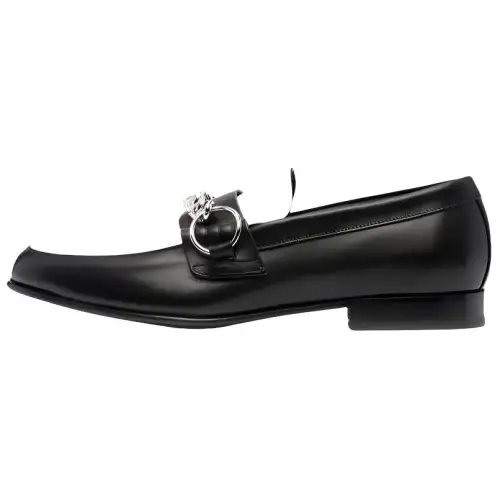 Burberry Loafers Men's Black White