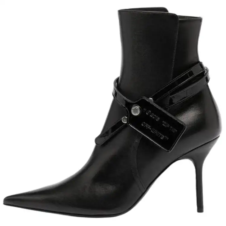 OFF-WHITE Zip Tie stiletto boots Women's