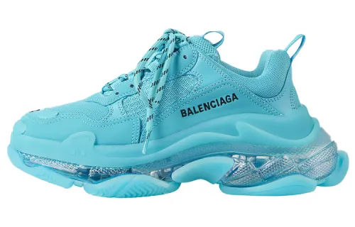 Balenciaga Triple S Clear Sole Turquoise Women's