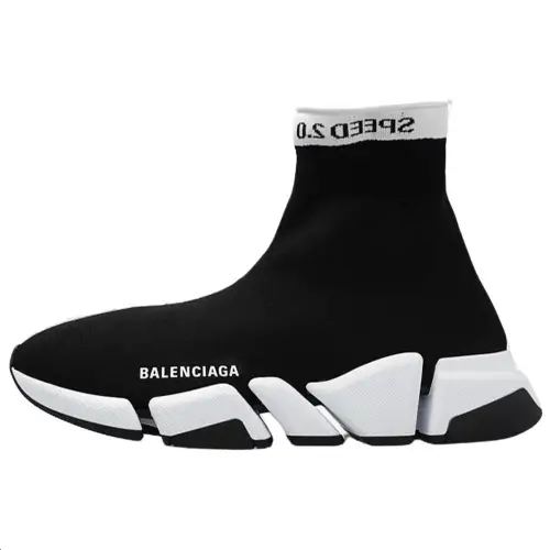 Balenciaga Speed 2.0 High top Casual Shoes Women's Black