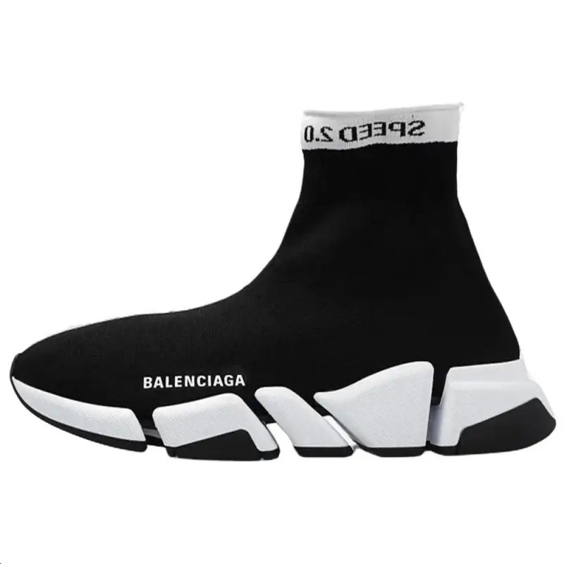 Balenciaga Speed 2.0 High top Casual Shoes Women's Black