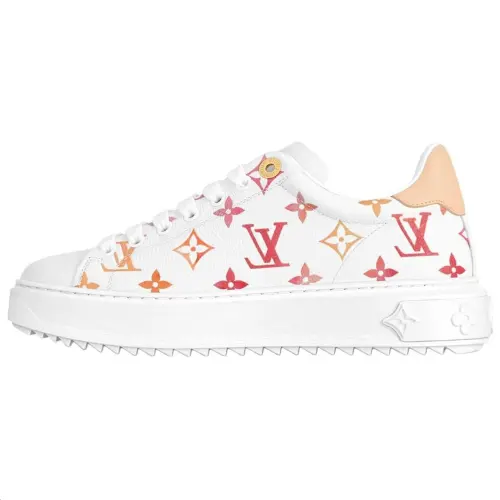 LOUIS VUITTON Time Out Low top Skateboard Shoes Women's White