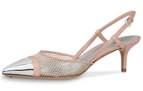 LOUIS VUITTON Urban Twist Slim Heel High Heels Women's Pink