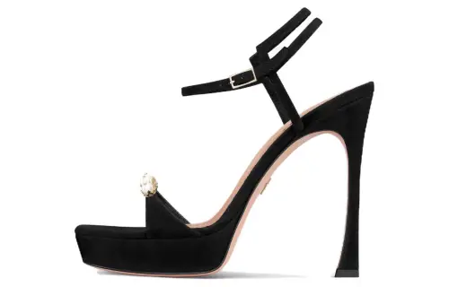 DIOR One Strap Sandals 12cm Women's Black