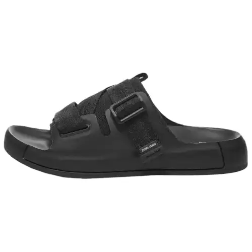 STONE ISLAND Shadow Project Slide Slippers Men's Black