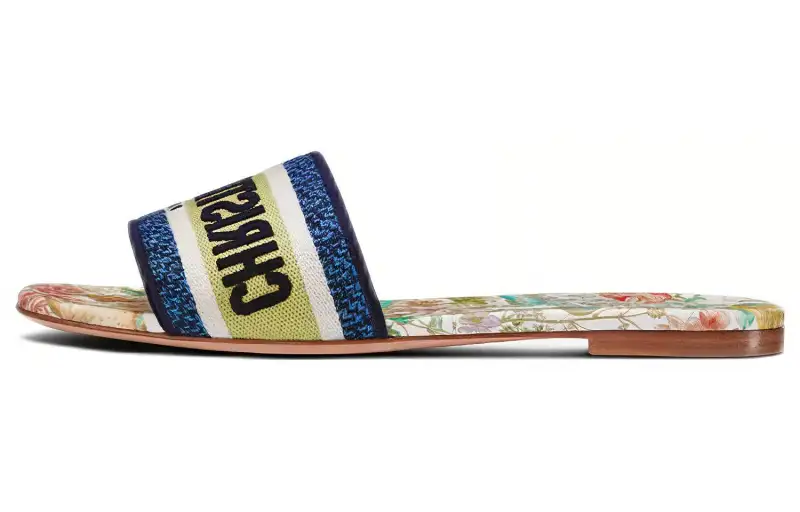 DIOR Dway Slide Slippers Women's Blue