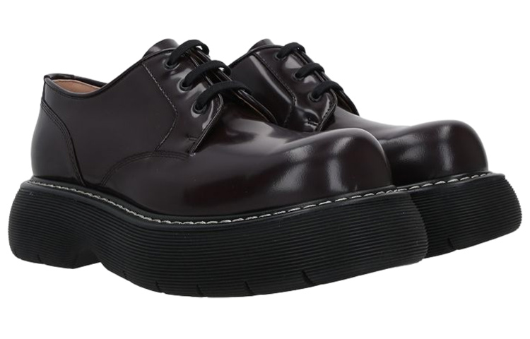 Мужские кроссовки Bottega Veneta Swell (бордовые) — фото 3