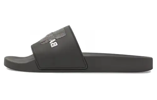 Balenciaga Rubber Sole Slide Slippers Men's Dark Gray