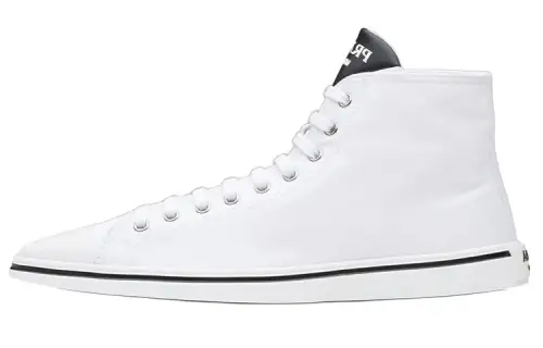PRADA Synthesis High top Skateboard Shoes Women's White