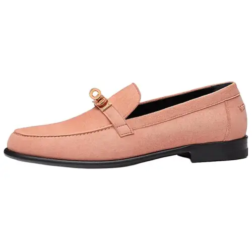HERMES Destin Leather Women's Casual Shoes Women's Sunlit Pink