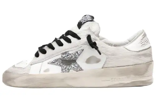 Golden Goose Stardan Stylish Skateboarding Shoes Women's White