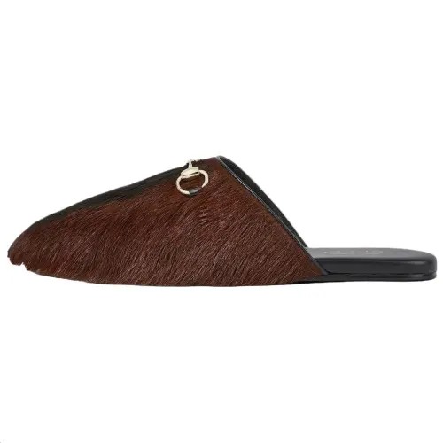 Gucci Horsebit Mule 'Fur Brown'