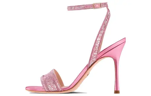 DIOR Dway Cotton Fabric Stylish Sandal Women's Pink