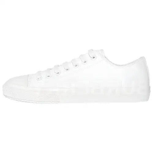 Burberry Low top Canvas Shoes Men's Pure White