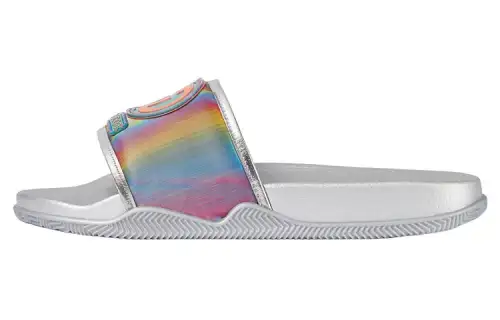 GUCCI Good Game Fabric Slide Slippers Men's Silver