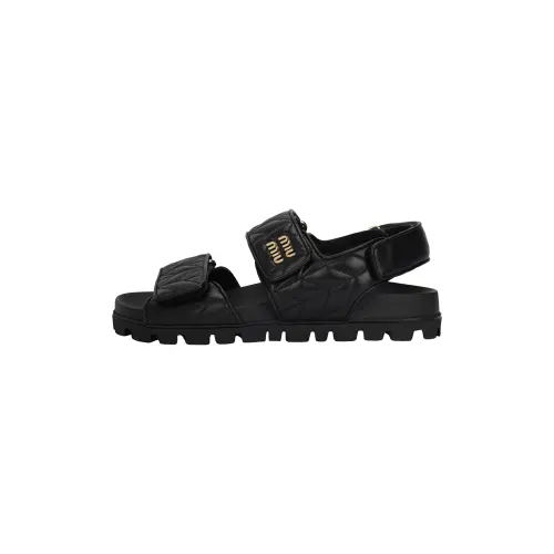 MIU MIU Matelassé Leather Sandals